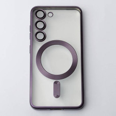 Чехол-силикон SHINING Matte Camera MagSafe Samsung S23 FE, Deep purple