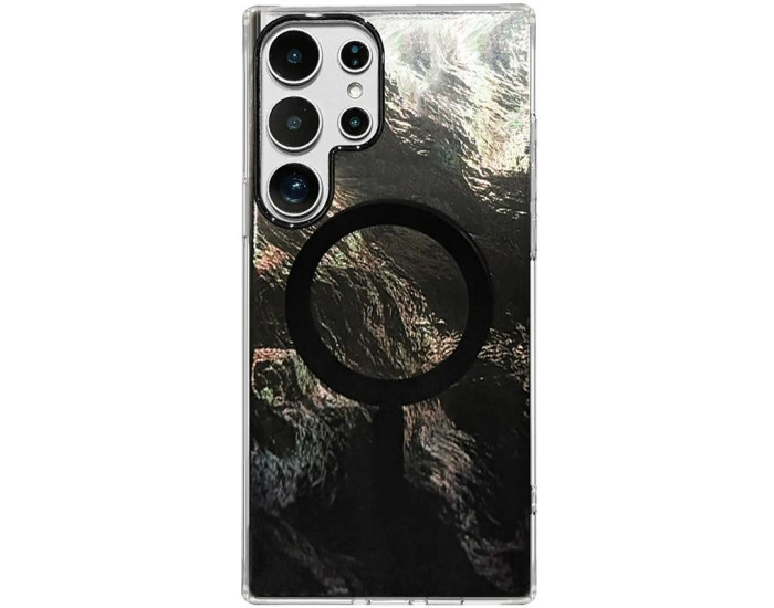 Чехол-силикон Shiny Mountain MagSafe Samsung S25 Ultra, Black
