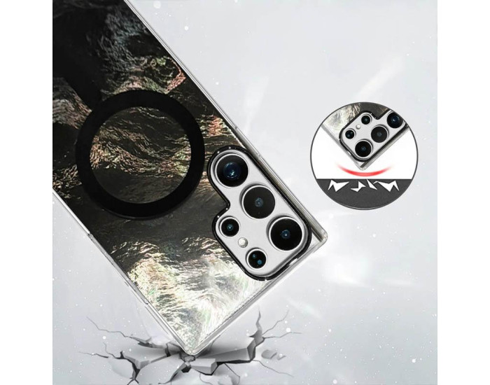 Чехол-силикон Shiny Mountain MagSafe Samsung S25 Ultra, Black