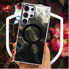 Чехол-силикон Shiny Mountain MagSafe Samsung S25 Ultra, Black
