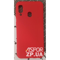 Чехол-силикон Smtt (с микрофиброй) Samsung A202 A20E, красный