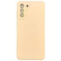 Чехол-силикон Smtt (с микрофиброй) Samsung S21 Plus, розовый песок