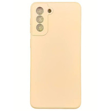 Чехол-силикон Smtt (с микрофиброй) Samsung S21 Plus, розовый песок