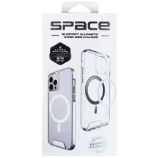 Чехол-силикон Space Case with MagSafe Samsung S26 /S26 Pro, прозрачный															