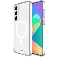 Чехол-силикон Space Case with MagSafe Samsung S26 Plus /S26 Edge, прозрачный															