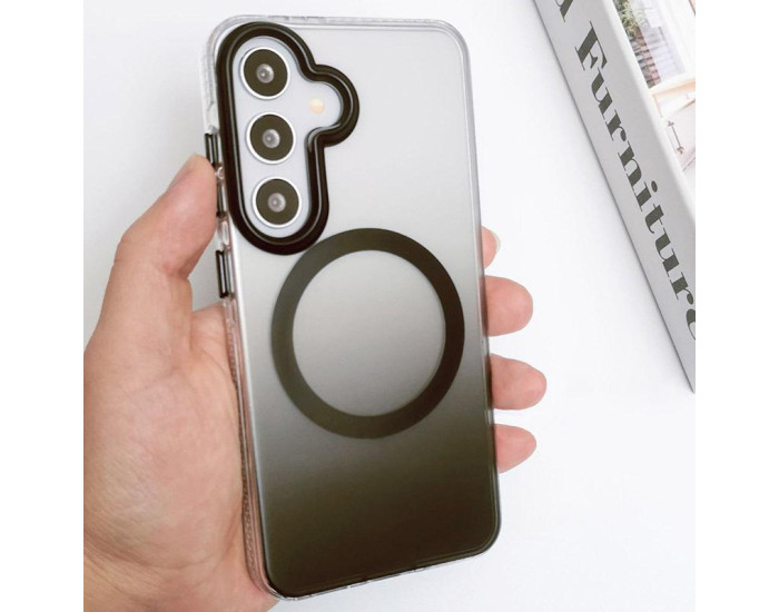 Чехол-силикон TPU+PC Phantom with MagSafe Samsung S26 Plus, Black
