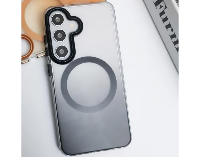 Чехол-силикон TPU+PC Phantom with MagSafe Samsung S26 Plus, Black
