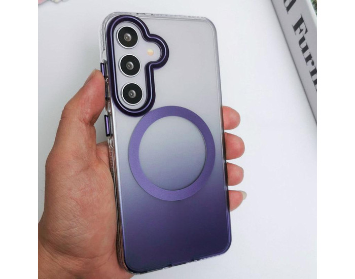 Чехол-силикон TPU+PC Phantom with MagSafe Samsung S26 Plus, Purple