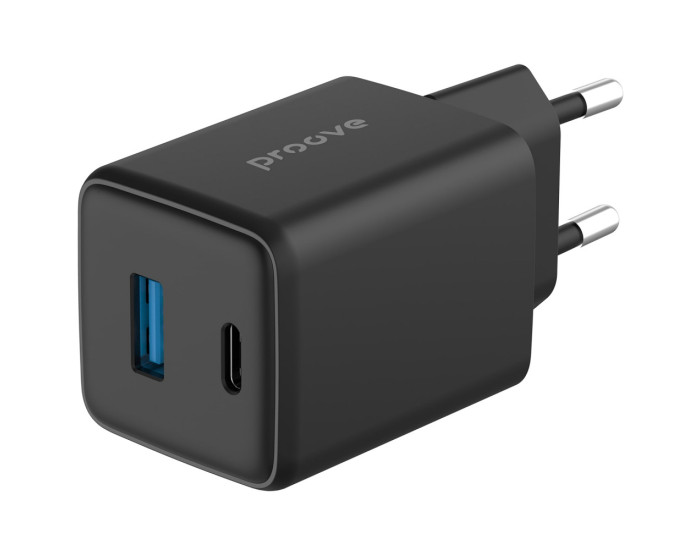 Сетевое зарядное устройство Proove Pocket GaN 45W (Type-C + USB) белый