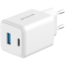 Сетевое зарядное устройство Proove Pocket GaN 45W (Type-C + USB) белый