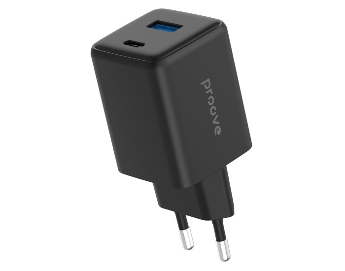 Сетевое зарядное устройство Proove Pocket GaN 45W (Type-C + USB) черный