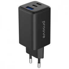 Сетевое зарядное устройство Proove Pocket GaN 65W (2Type-C + USB) черный