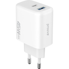 Сетевое зарядное устройство Proove Silicone Power 2 45W (Type-C + USB) черный