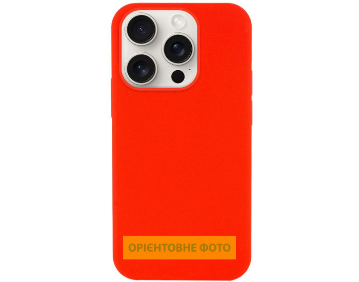 Чехол-силикон оригинал Full Soft Matte (no logo) iPhone 17, красный