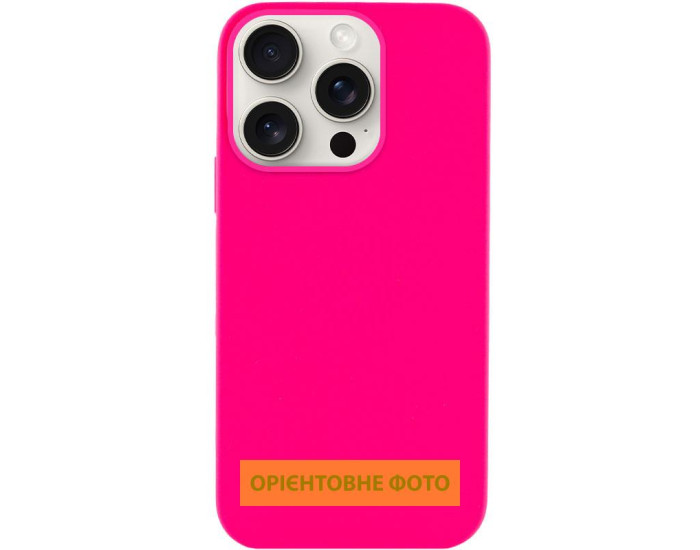 Чехол-силикон оригинал Full Soft Matte (no logo) iPhone 17, ярко-розовый
