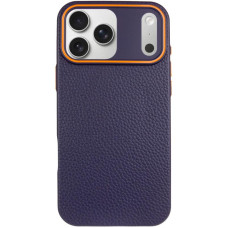 Чехол кожаный Syndee with MagSafe iPhone 17 Pro Max, Gem blue