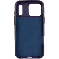 Чехол кожаный Syndee with MagSafe iPhone 17 Pro Max, Gem blue