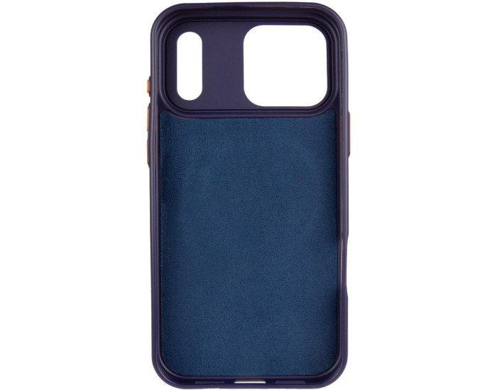 Чехол кожаный Syndee with MagSafe iPhone 17 Pro Max, Gem blue