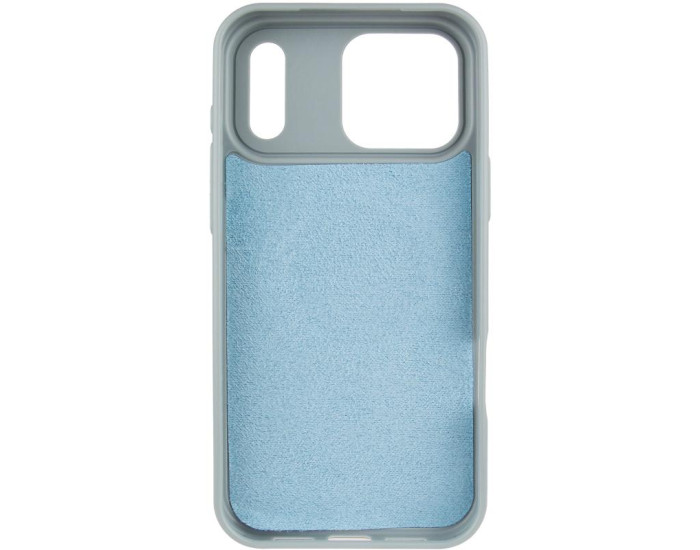 Чехол кожаный Syndee with MagSafe iPhone 17 Pro Max, Wave blue