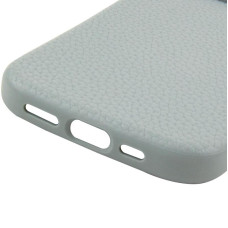 Чехол кожаный Syndee with MagSafe iPhone 17 Pro Max, Wave blue