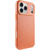 Чехол кожаный Syndee with MagSafe iPhone 17 Pro Max, Golden brown