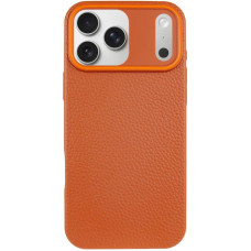 Чехол кожаный Syndee with MagSafe iPhone 17 Pro Max, Golden brown