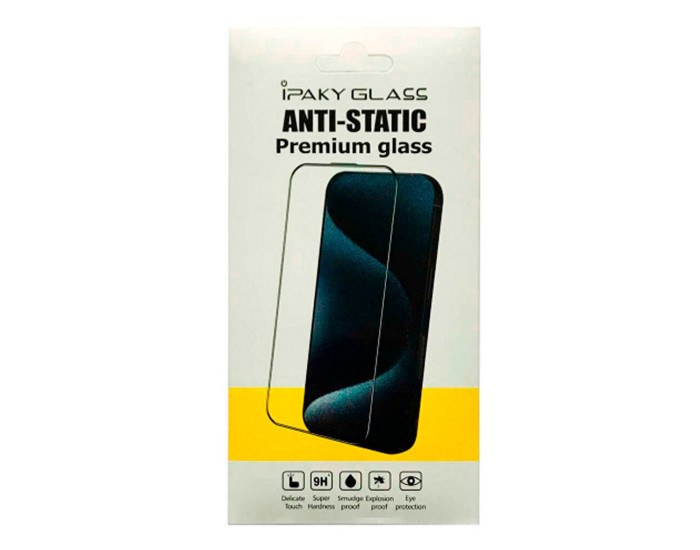 Защитное стекло iPaky Antistatic Samsung S22 Plus, 5D черное
