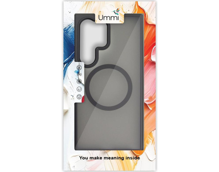 Чехол-силикон Ummi Colorful with MagSafe Samsung S26 Ultra, черный