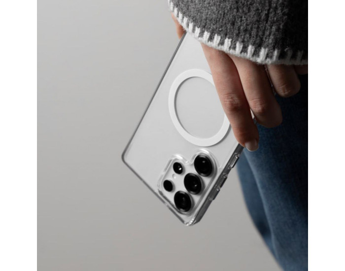Чехол-силикон WAVE Clear Case with MagSafe Ring Samsung S23 Ultra Clear