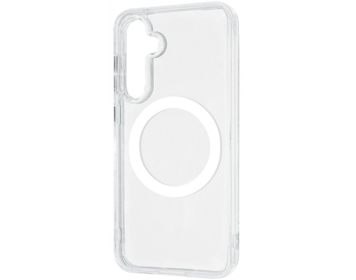 Чехол-силикон WAVE Clear Case with MagSafe Ring Samsung S24 Plus /S25 Plus, Clear