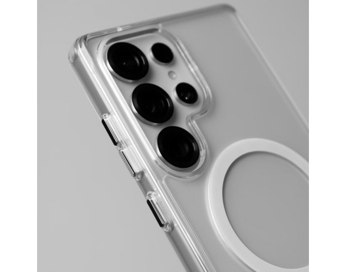 Чехол-силикон WAVE Clear Case with MagSafe Ring Samsung S24 Plus /S25 Plus, Clear