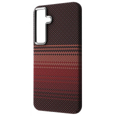 Чехол-силикон WAVE Gleam Case with MagSafe Ring Samsung S24, Gold stripes
