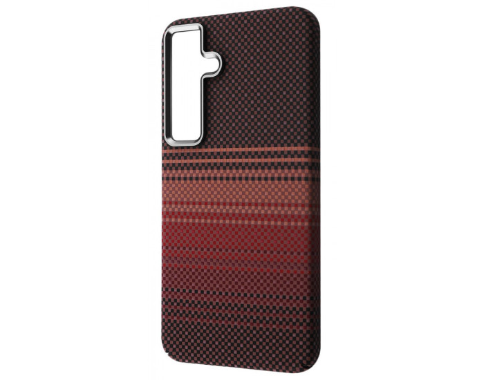 Чехол-силикон WAVE Gleam Case with MagSafe Ring Samsung S24, Gold stripes