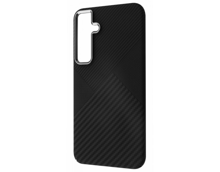 Чехол-силикон WAVE Gleam Case with MagSafe Ring Samsung S24, Obsidian