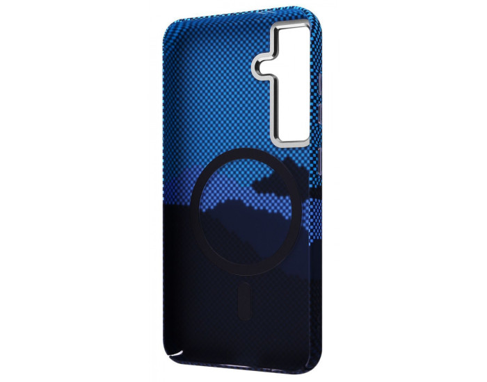 Чехол-силикон WAVE Gleam Case with MagSafe Ring Samsung S24, Obsidian