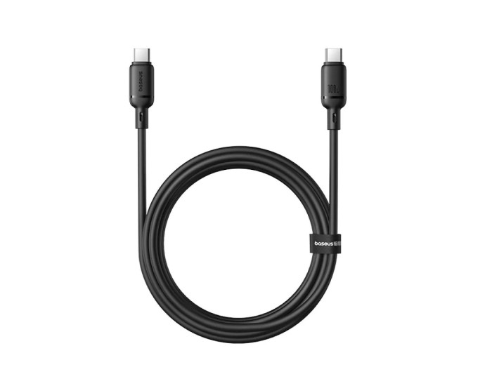 Кабель USB Baseus Silky Series Type-C to Type-C (100W/ 2m) (P10377704113-01) Black