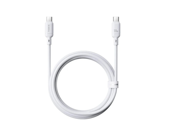 Кабель USB Baseus Silky Series Type-C to Type-C (100W/ 2m) (P10377704213-01) (White)