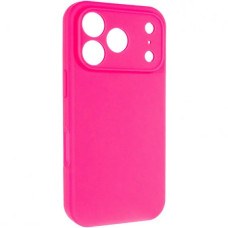 Чехол-силикон оригинал Case Full Camera (no logo) iPhone 17 Pro Max, ярко-розовый