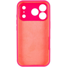Чехол-силикон оригинал Case Full Camera (no logo) iPhone 17 Pro Max, ярко-розовый