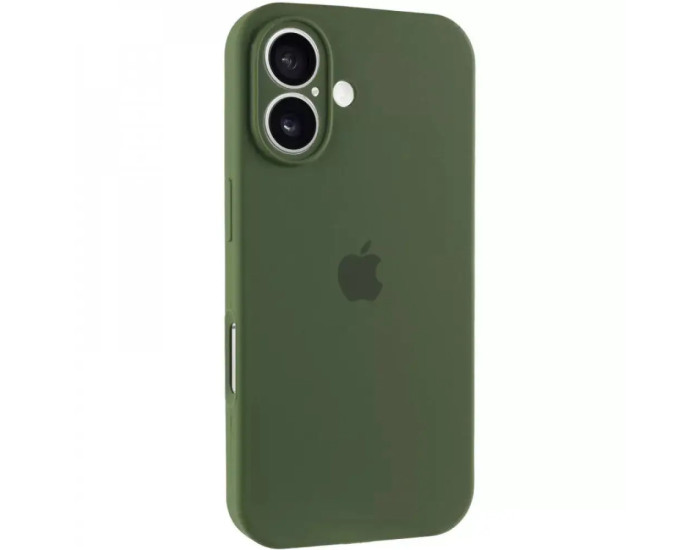 Чехол-силикон оригинал Full Camera Soft Matte iPhone 17, оливковый