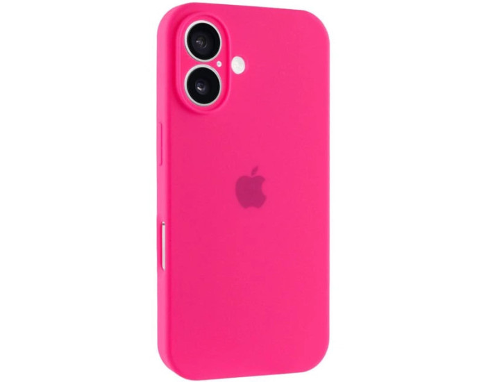Чехол-силикон оригинал Full Camera Soft Matte iPhone 17, ярко-розовый