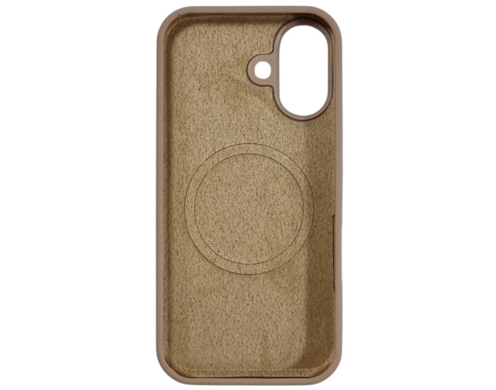 Чехол-силикон оригинал Full Soft Matte with MagSafe iPhone 17, золото пустыни