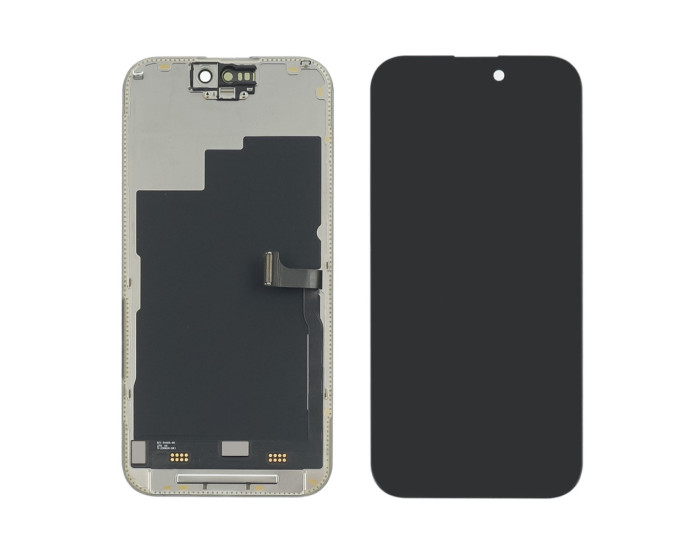 Дисплей с сенсорным экраном (модуль) iPhone 15 Pro, черный с верхним шлейфом, оригинал