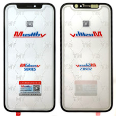 Стекло фронтальное c OCA-пленкой iPhone 12 /12 Pro, черное, Musttby