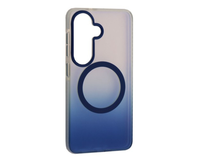 Чехол-силикон MYSTIK MagSafe Case Samsung S25 Plus, темно-синий