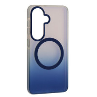 Чехол-силикон MYSTIK MagSafe Case Samsung S25, темно-синий