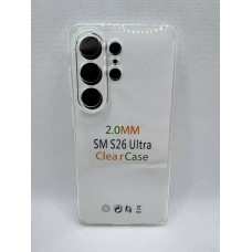 Чехол-силикон CLEAR case 2.0mm Samsung S26 Ultra, прозрачный