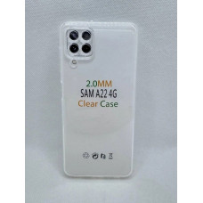 Чехол-силикон CLEAR case 2.0mml Samsung A22 4G, прозрачный