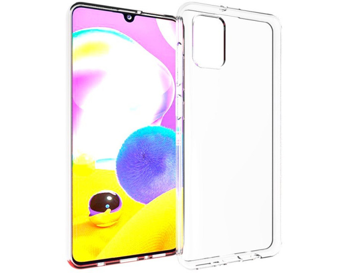Чехол-силикон CLEAR case 2.0mml Samsung A315 A31, прозрачный