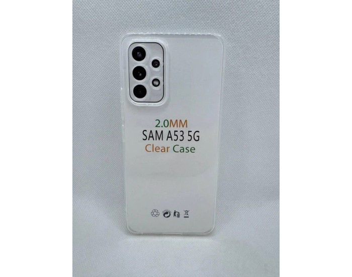 Чехол-силикон CLEAR case 2.0mml Samsung A536 A53, прозрачный